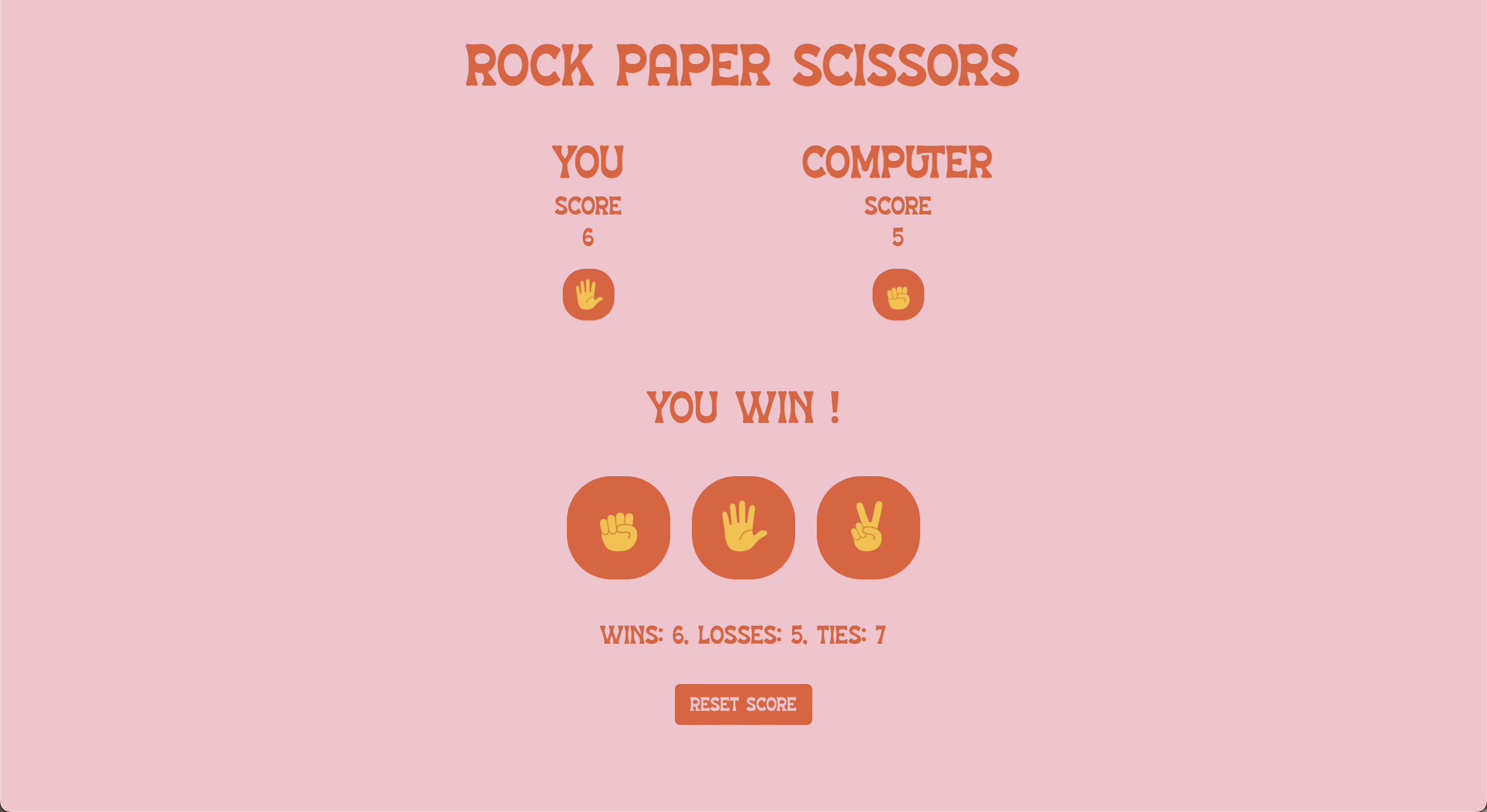 Rock Paper Scissors App Image